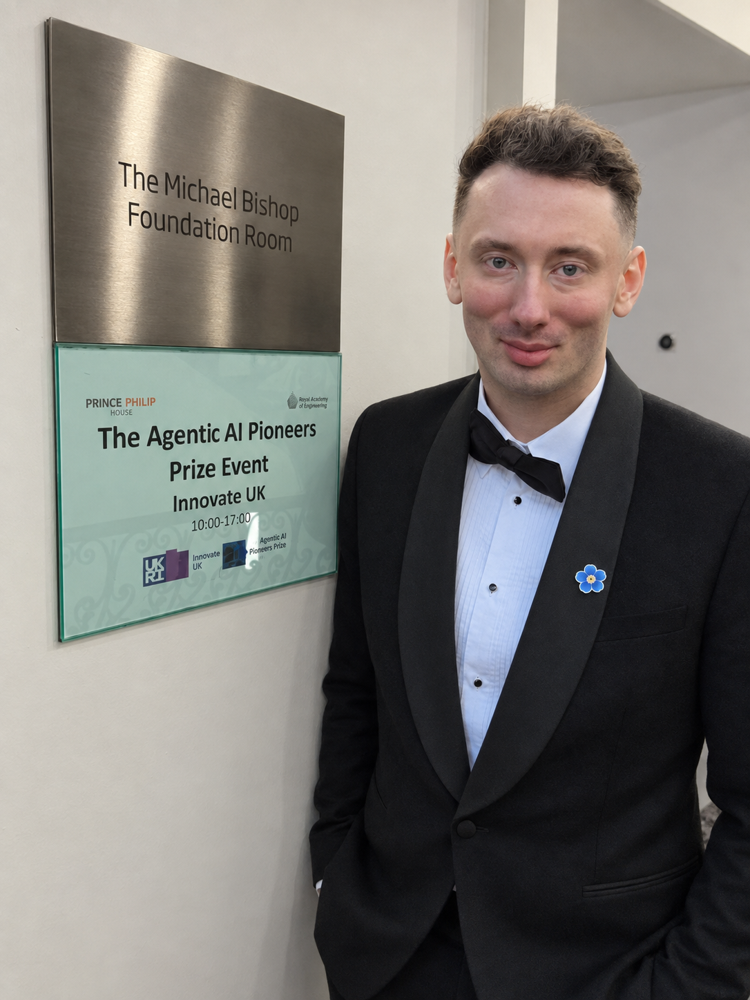 AIMAITES founder Sion Brown attending the Agentic AI Pioneers Prize ceremony